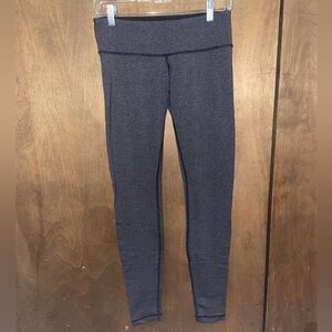 Lululemon Wunder Under Leggings Full Length Size 6 Mini Stripes
